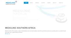 Desktop Screenshot of m.mediclinic.co.za