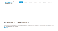 Desktop Screenshot of mediclinic.co.za