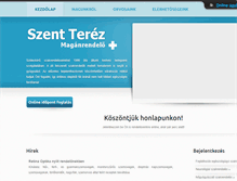 Tablet Screenshot of mediclinic.hu